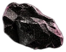 Obsidian crystalline boulder (Bottom-Left Hero)