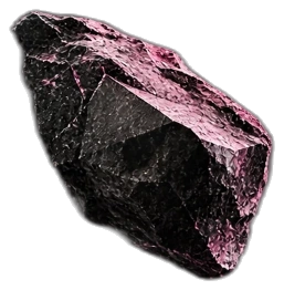 Obsidian angular crystal block (Top-Right Secondary)